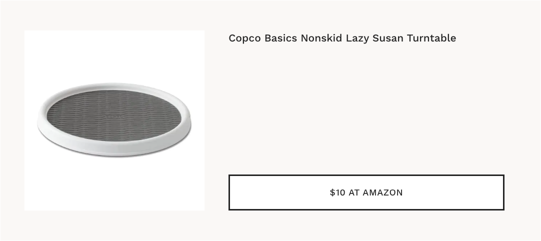 Copco Basics Non-Skid Pantry Cabinet Lazy Susan Turntable