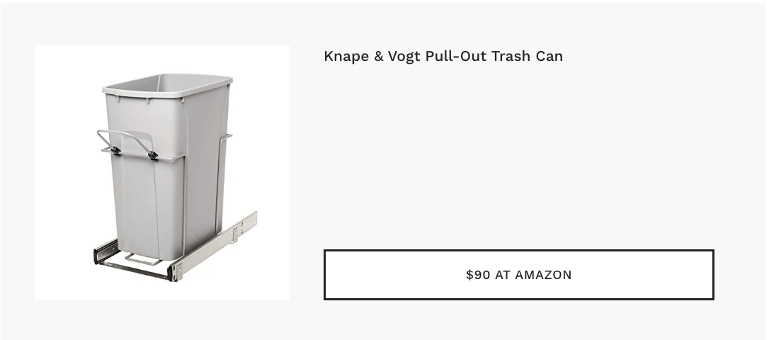 Knape & Vogt Pull-Out Trash Can