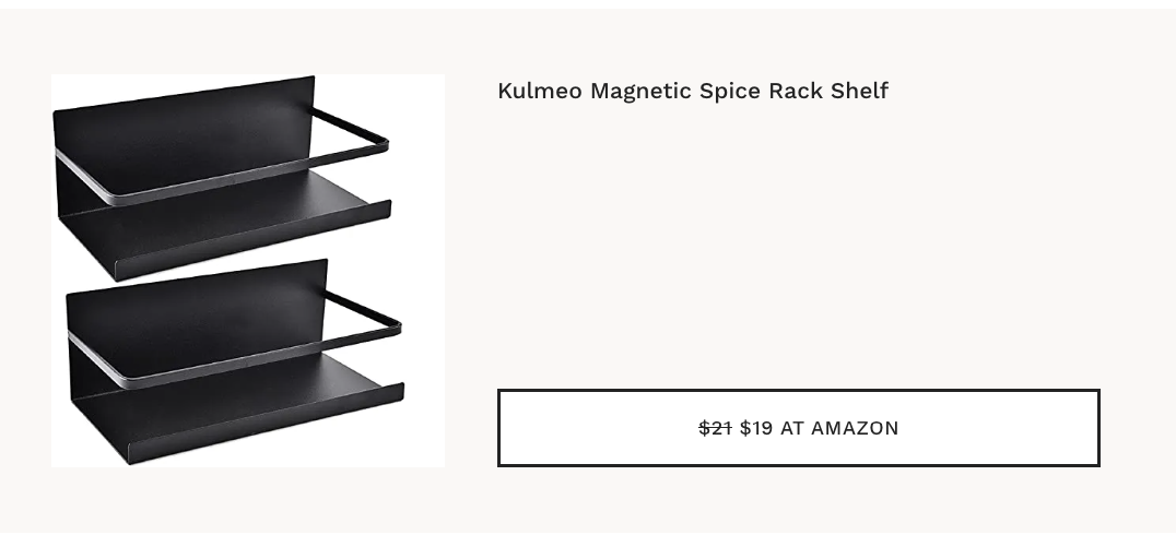 Kulmeo Magnetic Spice Rack Shelf