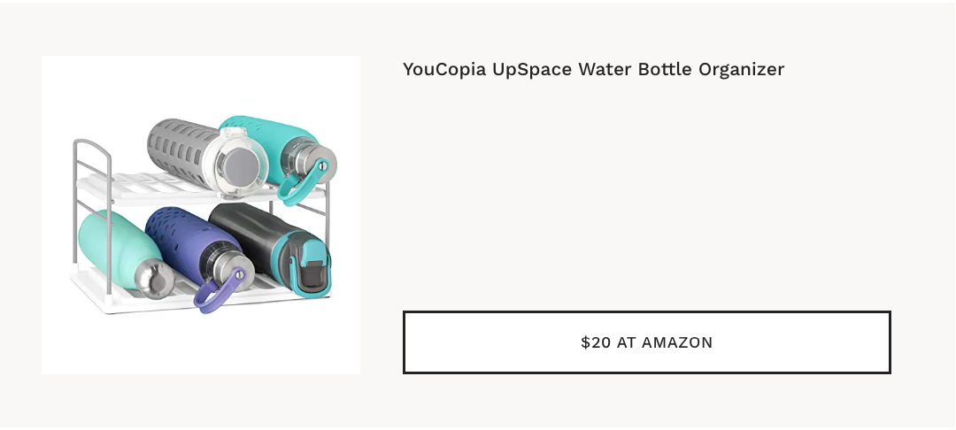 YouCopia UpSpace Water Bottle Organizer